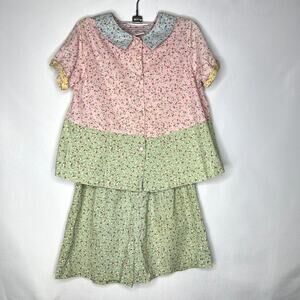 Girls Cottontails Original Patchwork Outfit Matching Set Size 10